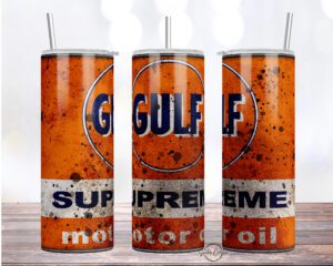 gourde Gulf Motor Oil