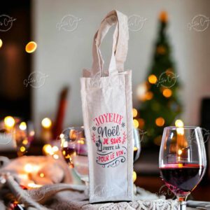 Sac porte bouteille "Joyeux Noël "